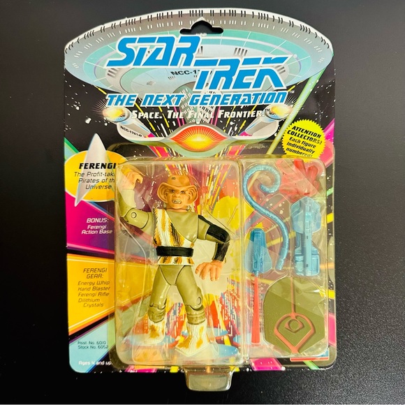 Star Trek The Next Generation FERENGI Profit-taking Pirate 1992 Playmates NEW - Picture 8 of 8